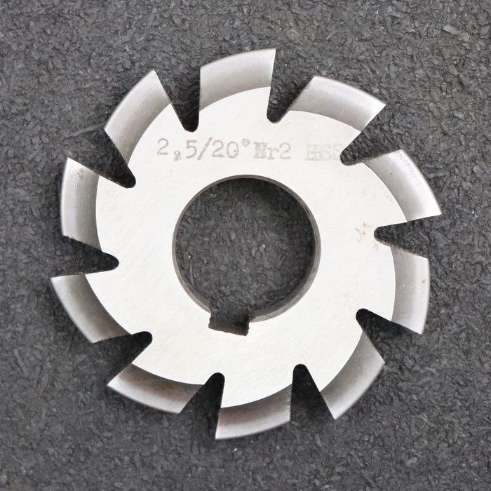 Bild des Artikels Zahnformfräser-gear-profile-cutter-m=-2,5mm-Nr.-2-Zähnezahlbereich-Z=-14-16