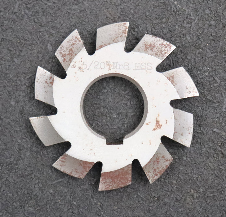 Bild des Artikels Zahnformfräser-gear-profile-cutter-m=-2,5mm-Nr.-8-Zähnezahlbereich-Z=-135-00