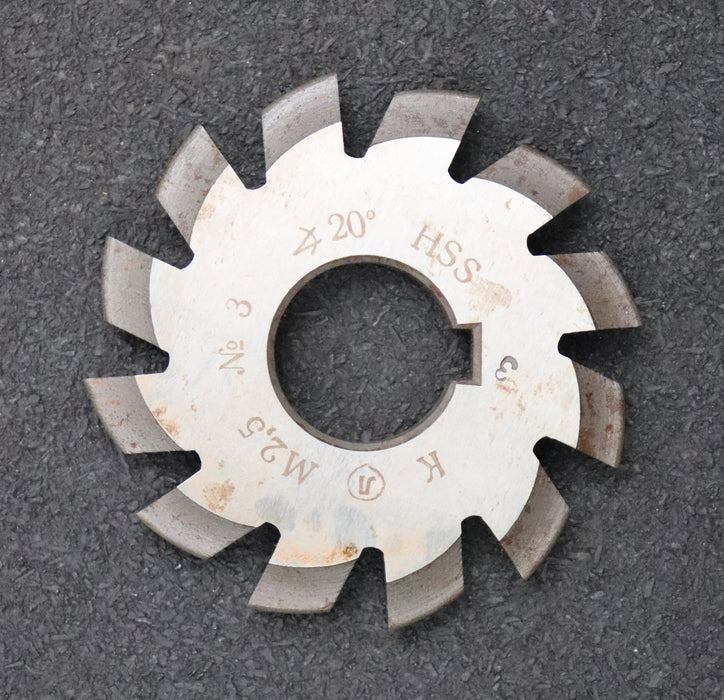 Bild des Artikels Zahnformfräser-gear-profile-cutter-m=-2,5mm-Nr.-3-für-Zähnezahlbereich-Z=-17-20