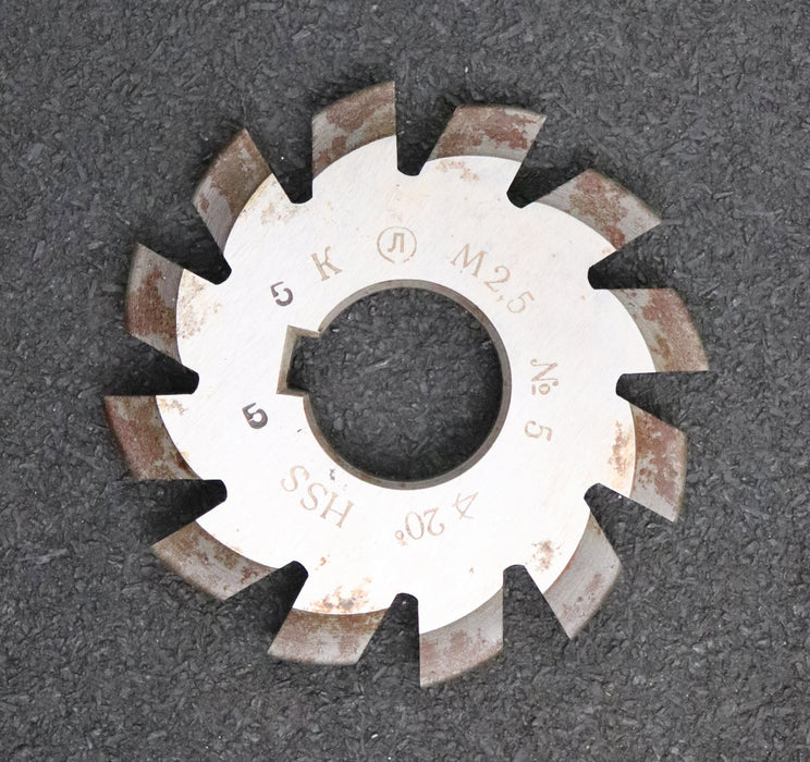 Bild des Artikels Zahnformfräser-gear-profile-cutter-m=-2,5mm-Nr.-5-für-Zähnezahlbereich-Z=-26-34