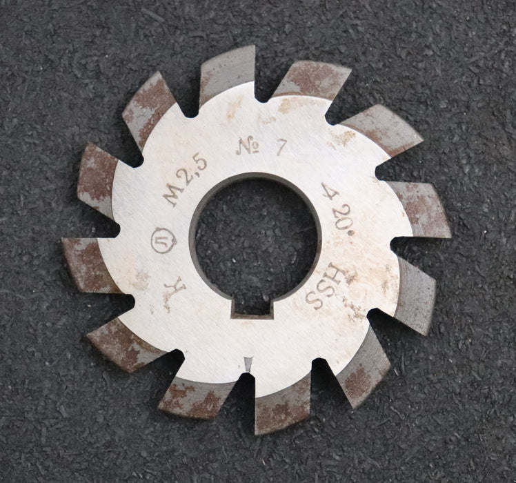 Bild des Artikels Zahnformfräser-gear-profile-cutter-m=-2,5mm-Nr.-7-für-Zähnezahlbereich-Z=-55-134