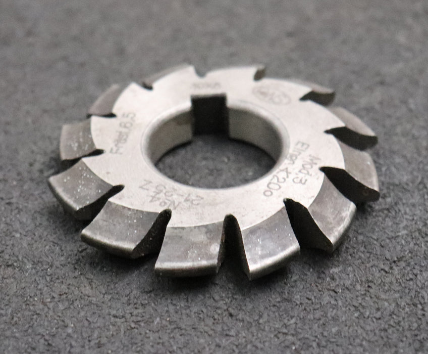 Bild des Artikels PWS-Zahnformfräser-gear-profile-cutter-m=-3mm-Nr.-3-Zähnezahlbereich-Z=-17-20