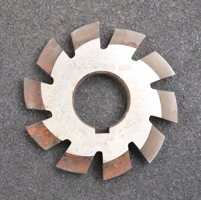 Bild des Artikels Zahnformfräser-gear-profile-cutter-m=-3,5mm-Nr.-5-für-Zähnezahlbereich-Z=-26-34