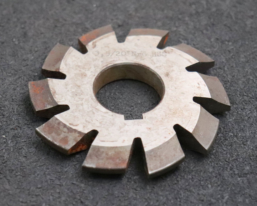 Bild des Artikels Zahnformfräser-gear-profile-cutter-m=-3,5mm-Nr.-6-für-Zähnezahlbereich-Z=-35-54