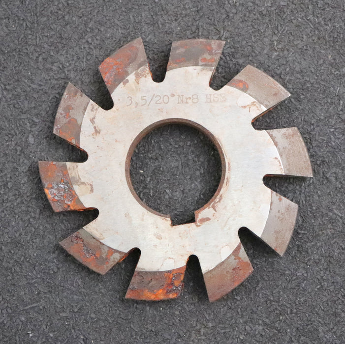 Bild des Artikels Zahnformfräser-gear-profile-cutter-m=-3,5mm-Nr.-8-für-Zähnezahlbereich-Z=-135-00