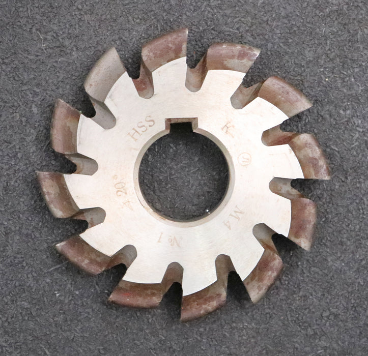 Bild des Artikels Zahnformfräser-gear-profile-cutter-m=-4mm-Nr.-1-für-Zähnezahlbereich-Z=-12-13