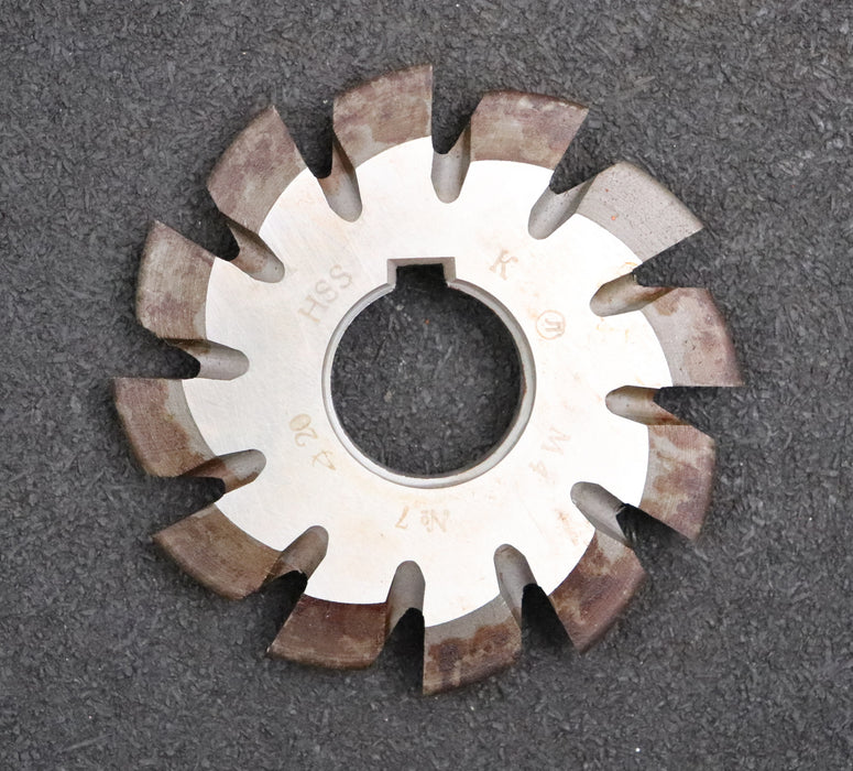 Bild des Artikels Zahnformfräser-gear-profile-cutter-m=-4mm-Nr.-7-für-Zähnezahlbereich-Z=-55-134