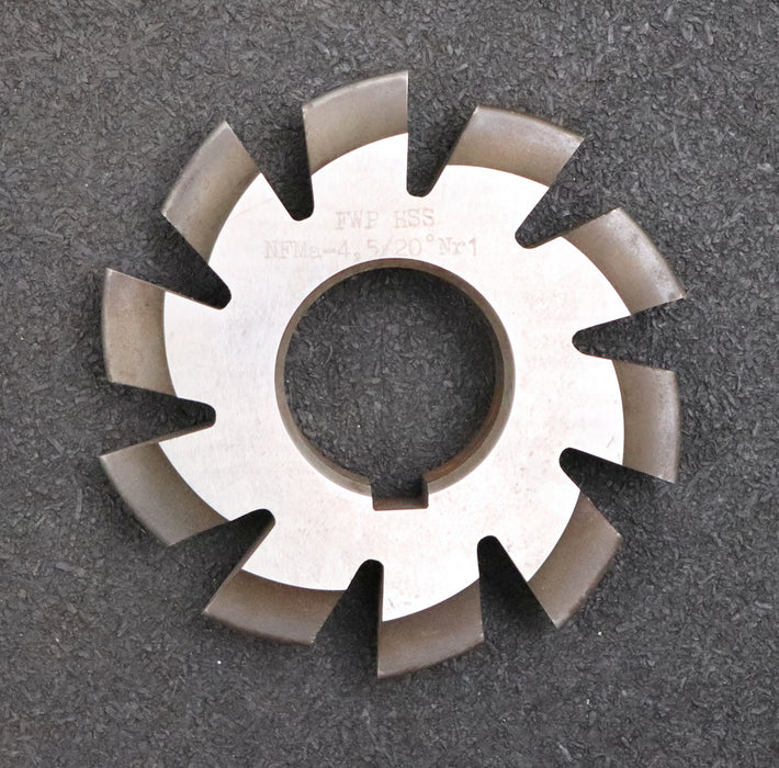 Bild des Artikels Zahnformfräser-gear-profile-cutter-m=-4,5mm-Nr.-1-für-Zähnezahlbereich-Z=-12-13