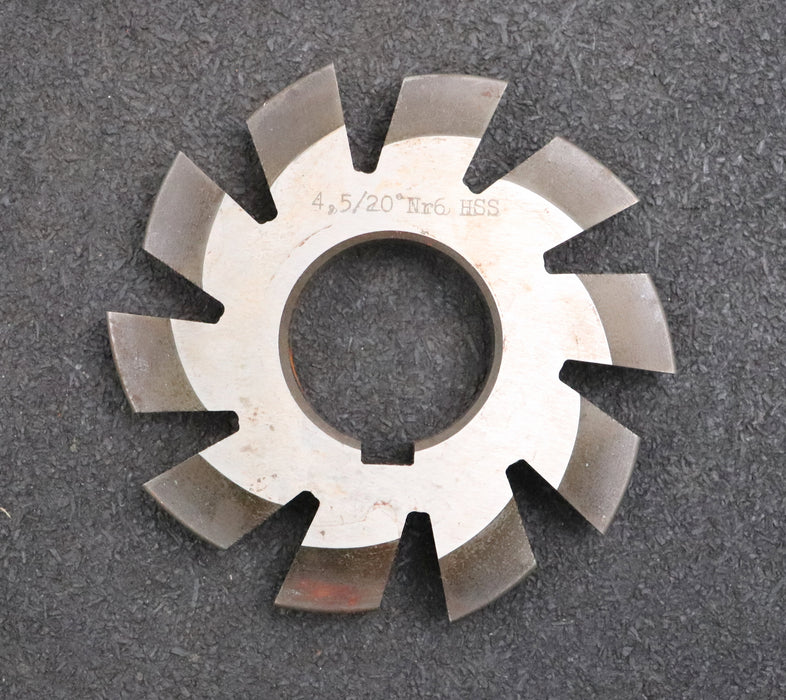 Bild des Artikels Zahnformfräser-gear-profile-cutter-m=-4,5mm-Nr.-6-für-Zähnezahlbereich-Z=-35-54