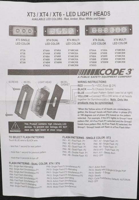 Bild des Artikels CODE-LED-Modul-Blitzmodul-Typ-XT4-DUAL-RR-12V/24V-unbenutzt-in-OVP