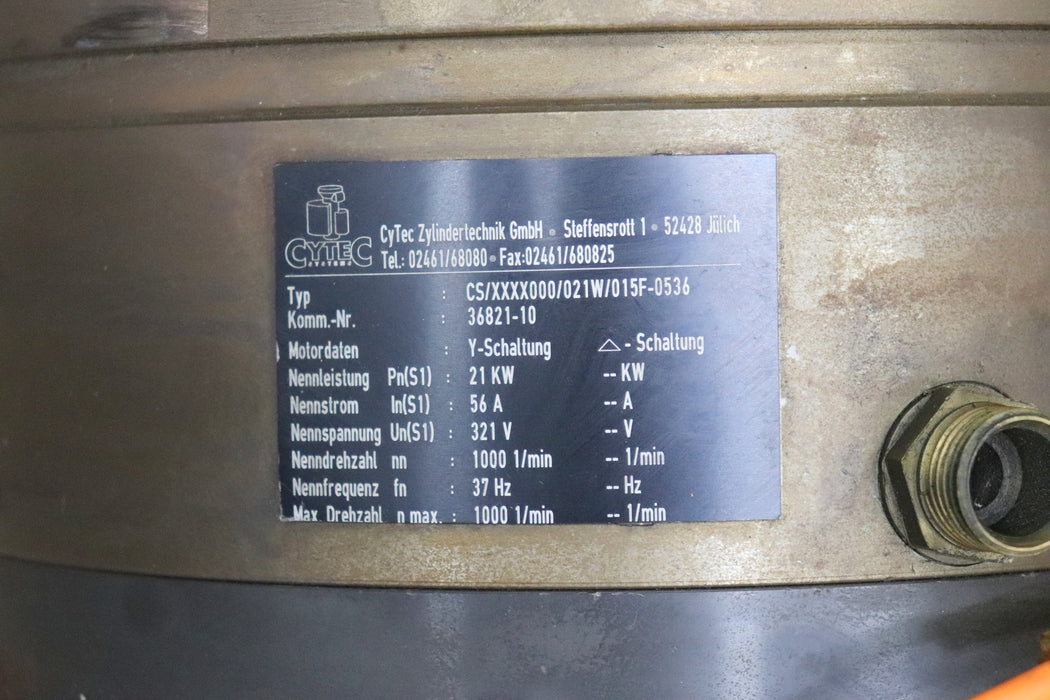 Bild des Artikels CYTEC-21kW-Motorspindel-56A-321V-Nennspannung-1000U/min-Nenndrehzahl