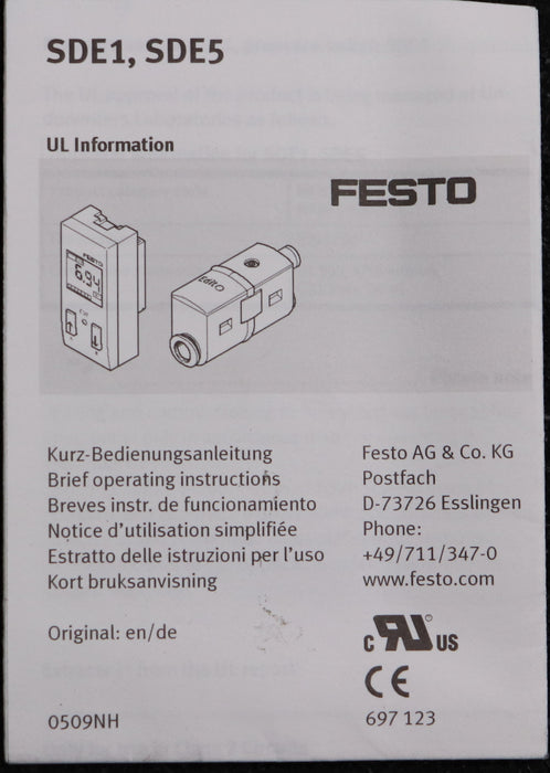 Bild des Artikels FESTO-Druckschalter-SDE5-D10-0-Q6-P-M8-Art.Nr.-527464-15-30VDC-0-10bar