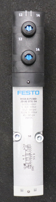 Bild des Artikels FESTO-Magnetventil-VSVA-B-B53BD-ZD-A1-1T1L-SA-Mat.No.:-572212-0,9-10bar