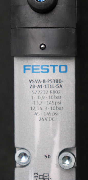 Bild des Artikels FESTO-Magnetventil-VSVA-B-B53BD-ZD-A1-1T1L-SA-Mat.No.:-572212-0,9-10bar